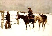 Frederick Remington The Fall of the Cowboy oil painting